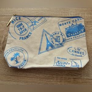 Lancôme Travel Cosmetics Bag - Metallic Blue 💙✨💙✨💙